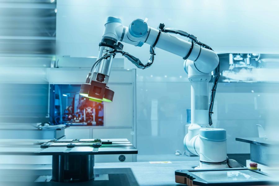 Robot with vision system