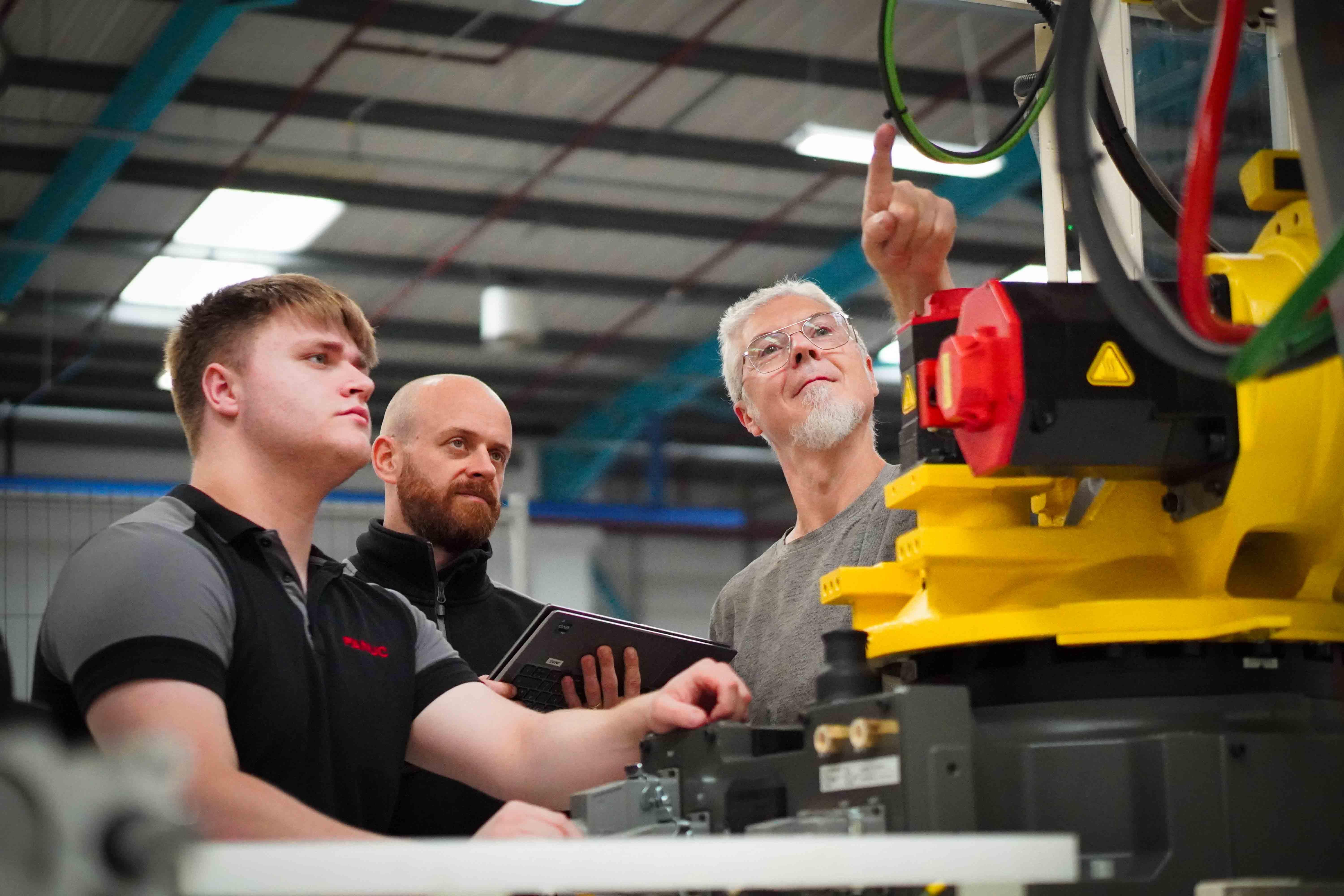 FANUC apprentice on site